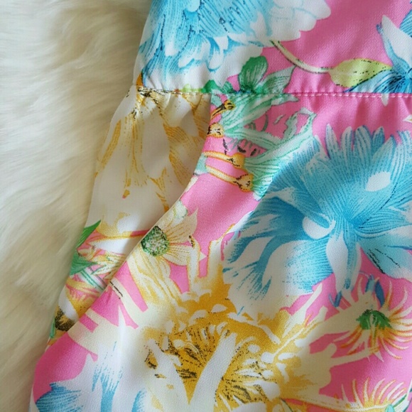 Cals Floral Print Romper with Lace Embellishment - Picture 6 of 8